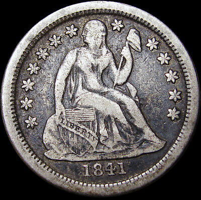 1841-o Seated Liberty Dime Silver ---- Type Coin ---- #s995