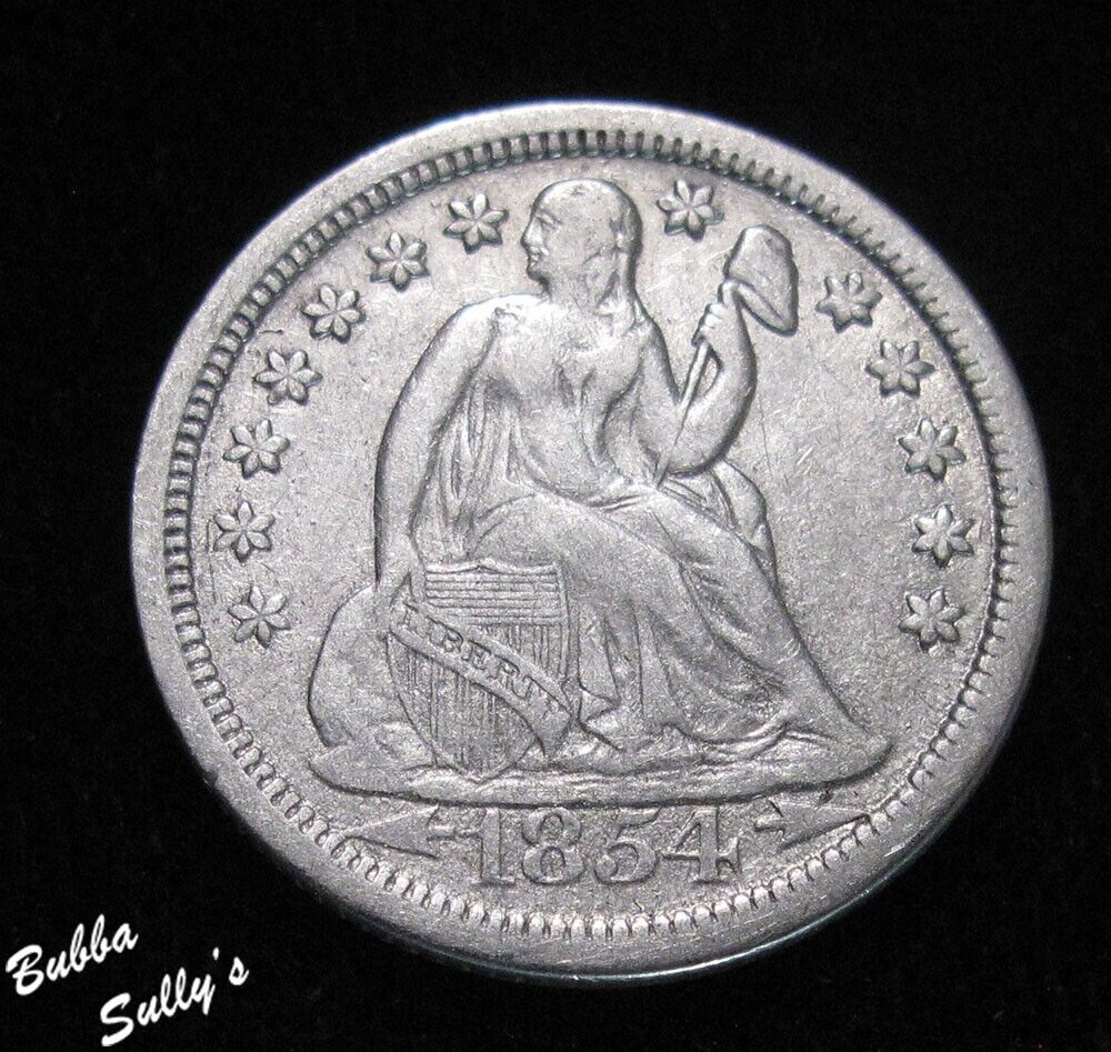 1854 Seated Liberty Dime Very Fine
