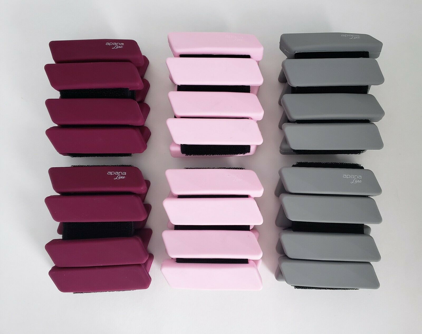 Apana Luxe Wearable Wrist Weights Set 2 Lbs / Maroon, Pink, Gray, Grey