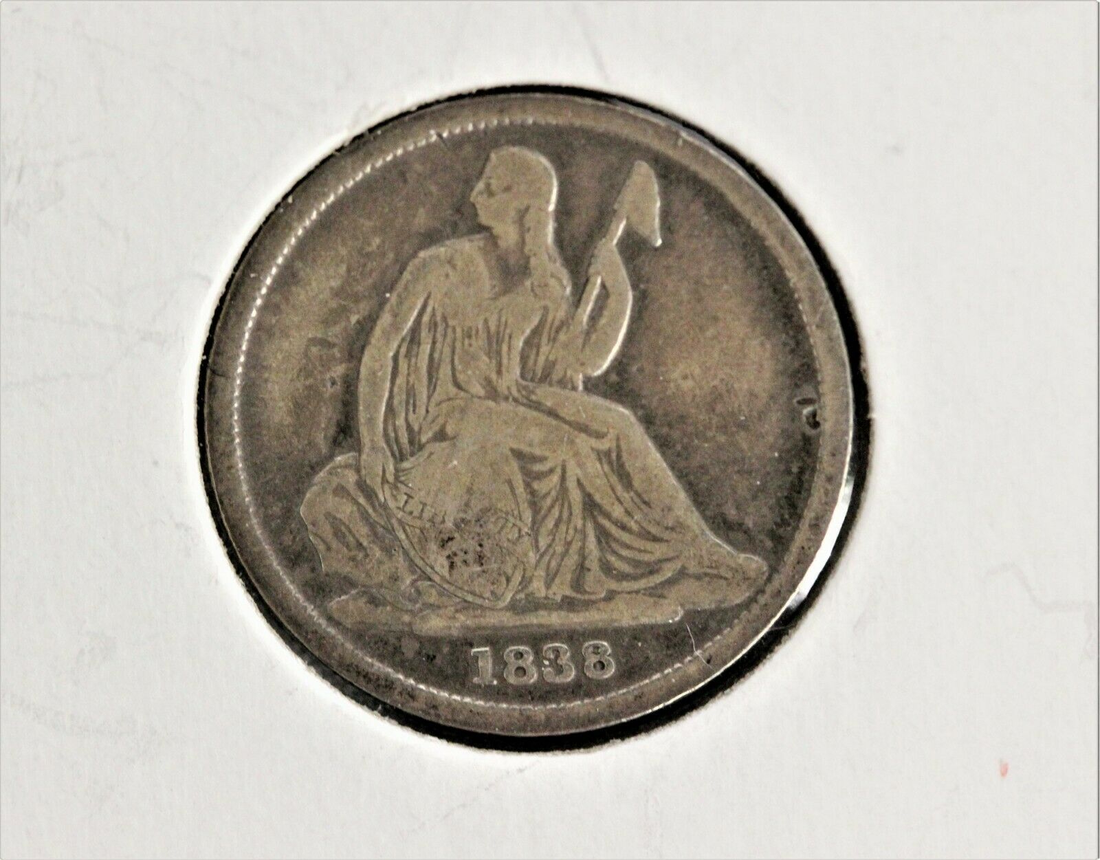 1838-o New Orleans Mint Silver Seated Liberty Dime ~~ No Reserve